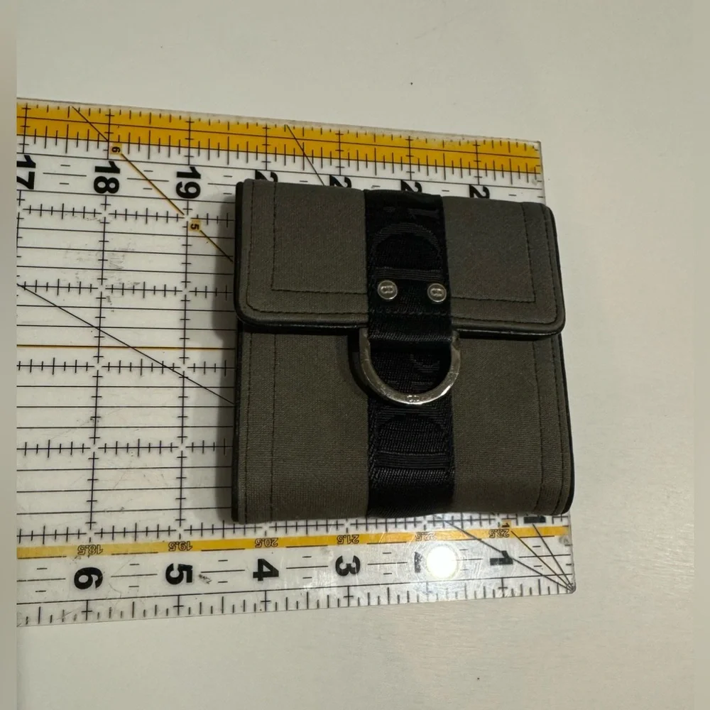 Dior compact trifold wallet